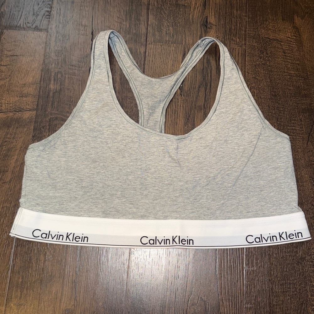 Calvin Klein Pink and Black Racerback Bralette Set - Picture 6 of 7